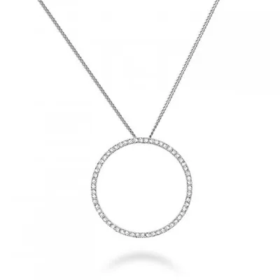 Les Bijoux 10K Gold 0.15CTW Diamond Circle Necklace