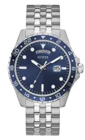 Guess Men's Silver Tone Comet Watch