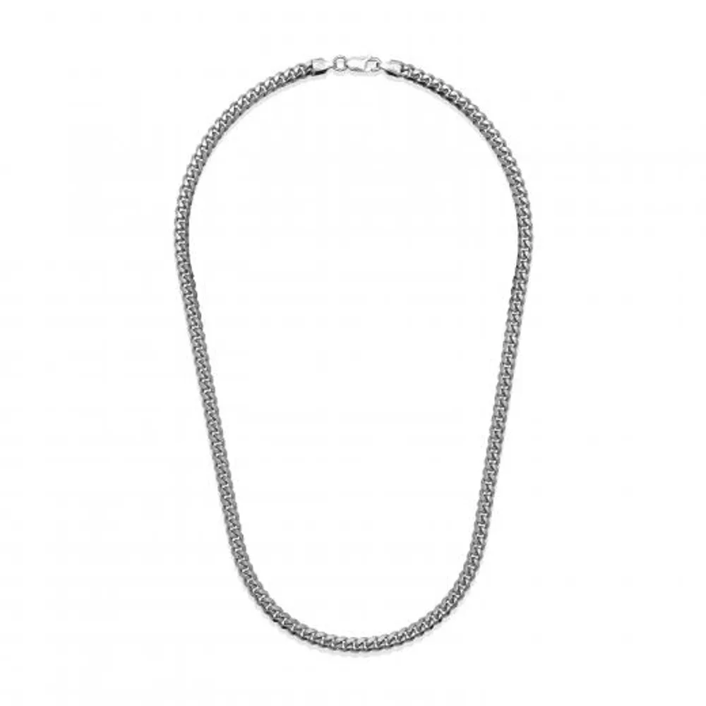 Sterling Silver 20" 4.9mm Miami Cuban Chain