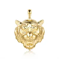 10K Yellow Gold Tiger Pendant