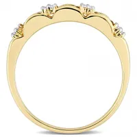 Julianna B 10K Yellow Gold Citrine & Diamond Ring