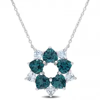 Julianna B Sterling Silver London Blue Topaz & Sky Blue Topaz Pendant