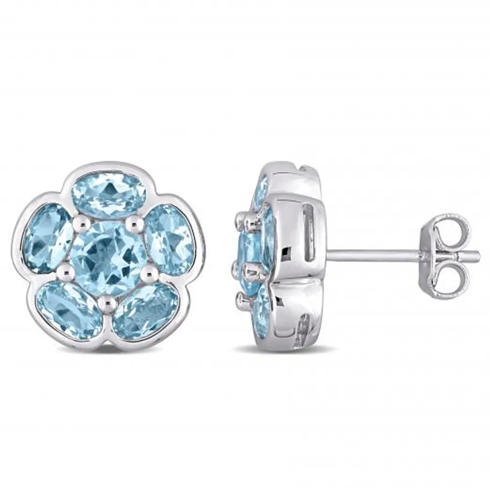 Julianna B Sterling Silver Sky Blue Topaz Earrings