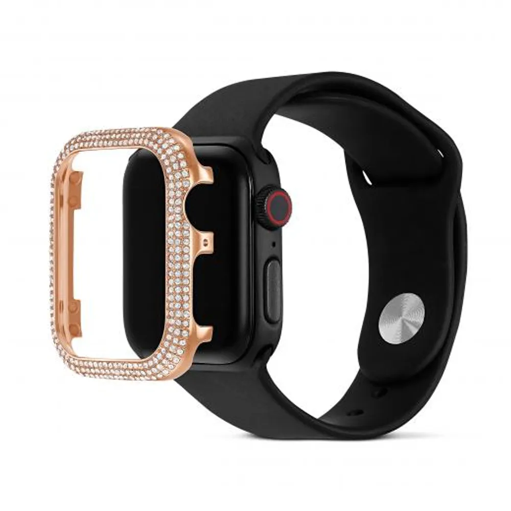 Swarovski Sparkling 40 mm Rose Gold-Tone Case compatible with Apple Watch®