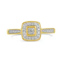 10K Yellow Gold 0.16CTW Diamond Promise Ring