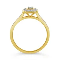 10K Yellow Gold 0.16CTW Diamond Promise Ring