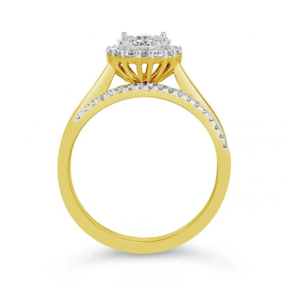 10K Yellow Gold 0.50CTW Bridal Set