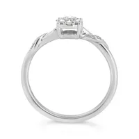 10K White Gold 0.15CTW Diamond Promise Ring