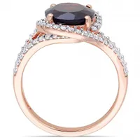 Julianna B 14K Rose Gold Garnet & 0.48CTW Diamond Ring