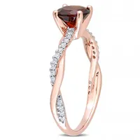 Julianna B 14K Rose Gold Garnet & 0.15CTW Diamond Ring