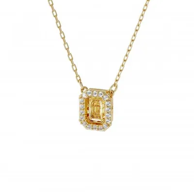 Swarovski Millenia Yellow Square Crystal Necklace