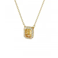 Swarovski Millenia Yellow Square Crystal Necklace