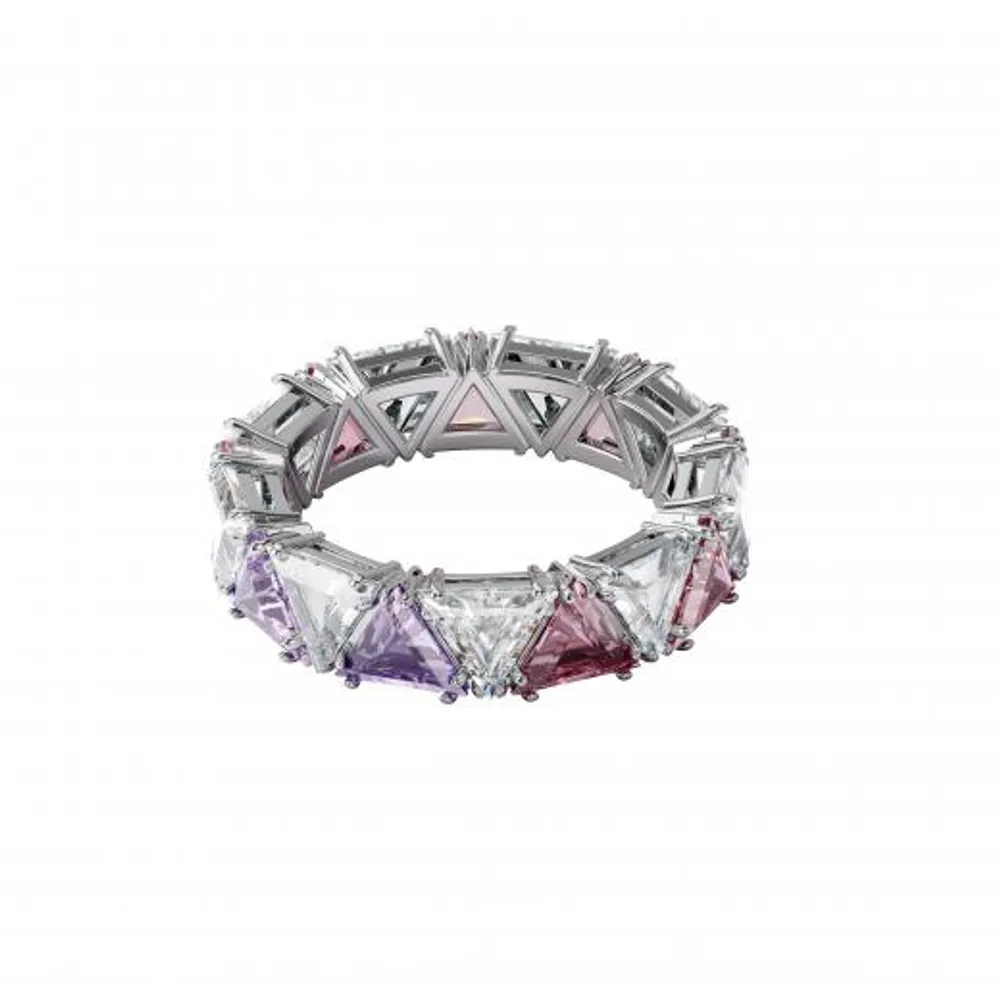 Swarovski Millenia Purple Triangle Cocktail Ring