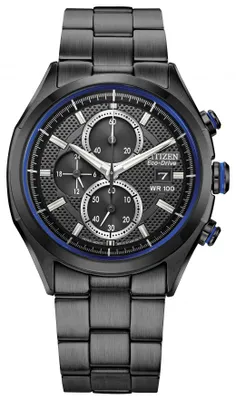 Citizen Men's Drive Black and Blue Accent Watch