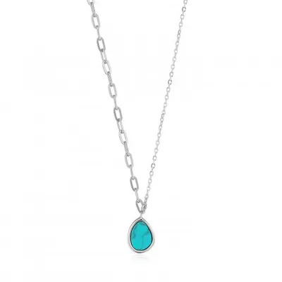 Ania Haie Tidal Turquoise Mixed Link Necklace