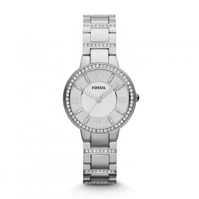 Fossil Women's Virginia Silver-Tone Stainless Steel Watch