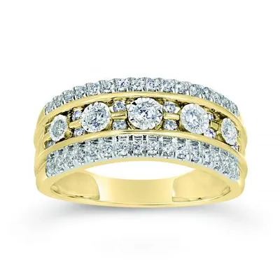 10K Yellow Gold 0.50CTW Diamond Band