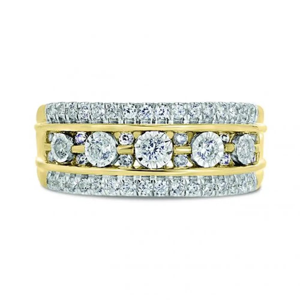 10K Yellow Gold 0.50CTW Diamond Band