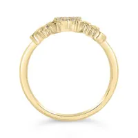 10K Yellow Gold 0.04CTW Diamond Mom Ring