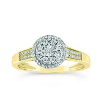 10K Yellow Gold 0.15CTW Diamond Promise Ring