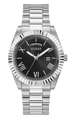 Guess Men's Classic Silver Tone Watch