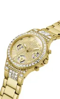 Guess Women's Gold-Tone and Rhinestone Multifunction Watch