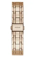 Guess Women's Rose Gold-Tone Crystal Watch