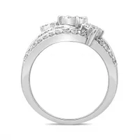 10K White Gold 1.00CTW Diamond Fashion Ring