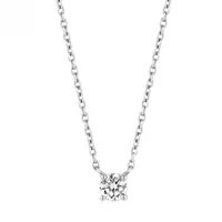 Ti Sento Cubic Zirconia Silver Necklace