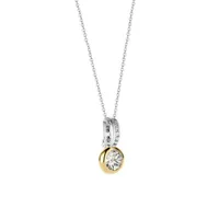 Ti Sento Cubic Zirconia Gold-Tone Necklace