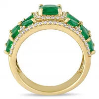 Julianna B 14K Yellow Gold Emerald & Diamond Ring