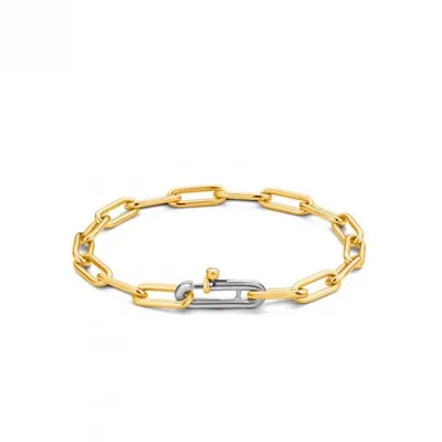 Ti Sento Forever Lock Gold-Tone Bracelet