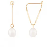 14K Yellow Gold 5.5-6mm Freshwater Pearl Earrings