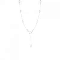 Sterling Silver 7.5-8mm Freshwater Pearls 18" Necklace