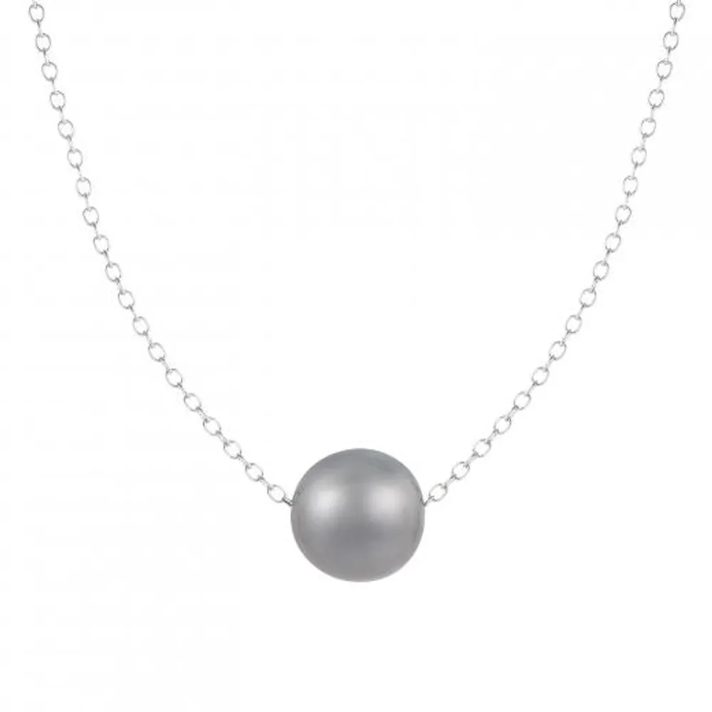 Sterling Silver 10mm Freshwater Pearl 17" Necklace