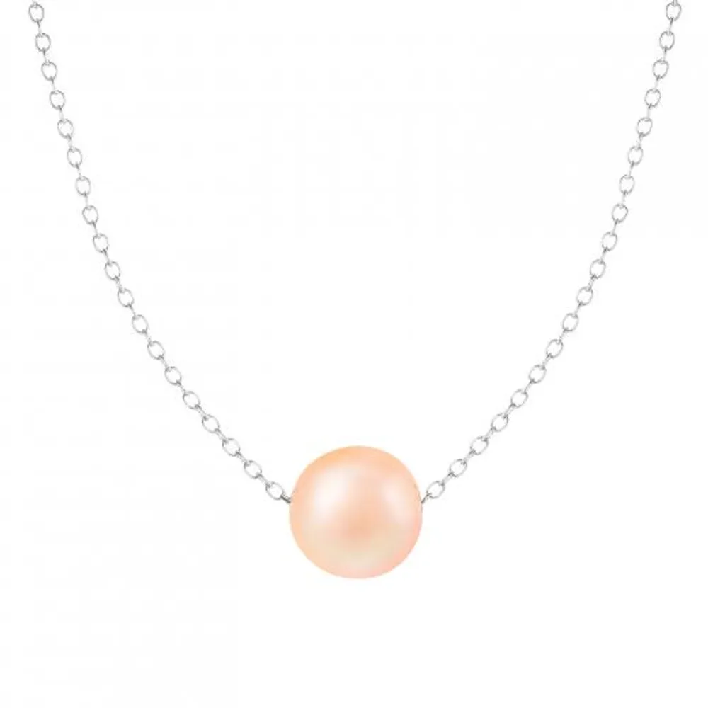 Sterling Silver 10mm Freshwater Pearl 17" Necklace