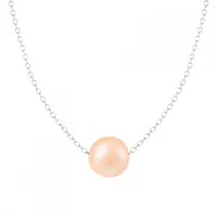 Sterling Silver 10mm Freshwater Pearl 17" Necklace