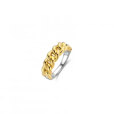 Ti Sento Chunky Braid Gold-Tone Ring