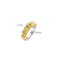 Ti Sento Chunky Braid Gold-Tone Ring