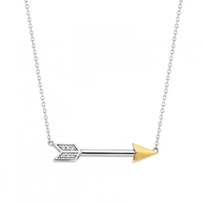 Ti Sento Arrow Gold-Tone Necklace