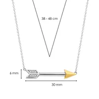 Ti Sento Arrow Gold-Tone Necklace