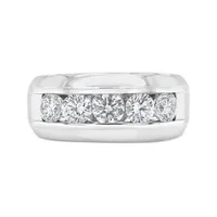 10K White Gold Lab Grown 1.94CTW Diamond Men's Band