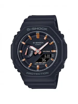 Casio G-Shock Women's Digital Black Watch with Octagonal Dial