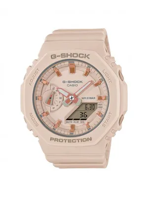 Casio G-Shock Women's Digital Dust Pink Watch with Octagonal Dial
