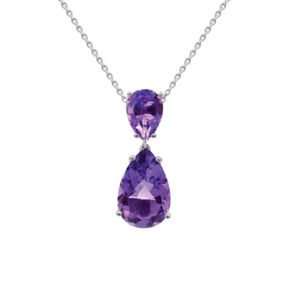 Sterling Silver Amethyst Pendant