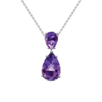 Sterling Silver Amethyst Pendant