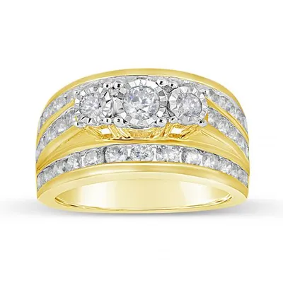 10K Yellow Gold 2.00CTW Diamond Fashion Band