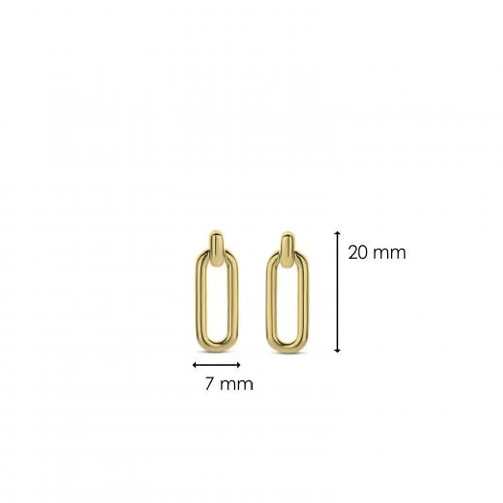 Ti Sento Gold-Tone Link Earrings