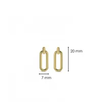 Ti Sento Gold-Tone Link Earrings