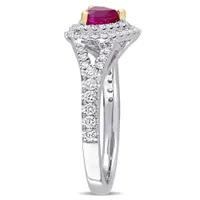 Julianna B 14K White Gold Ruby & Diamond Ring